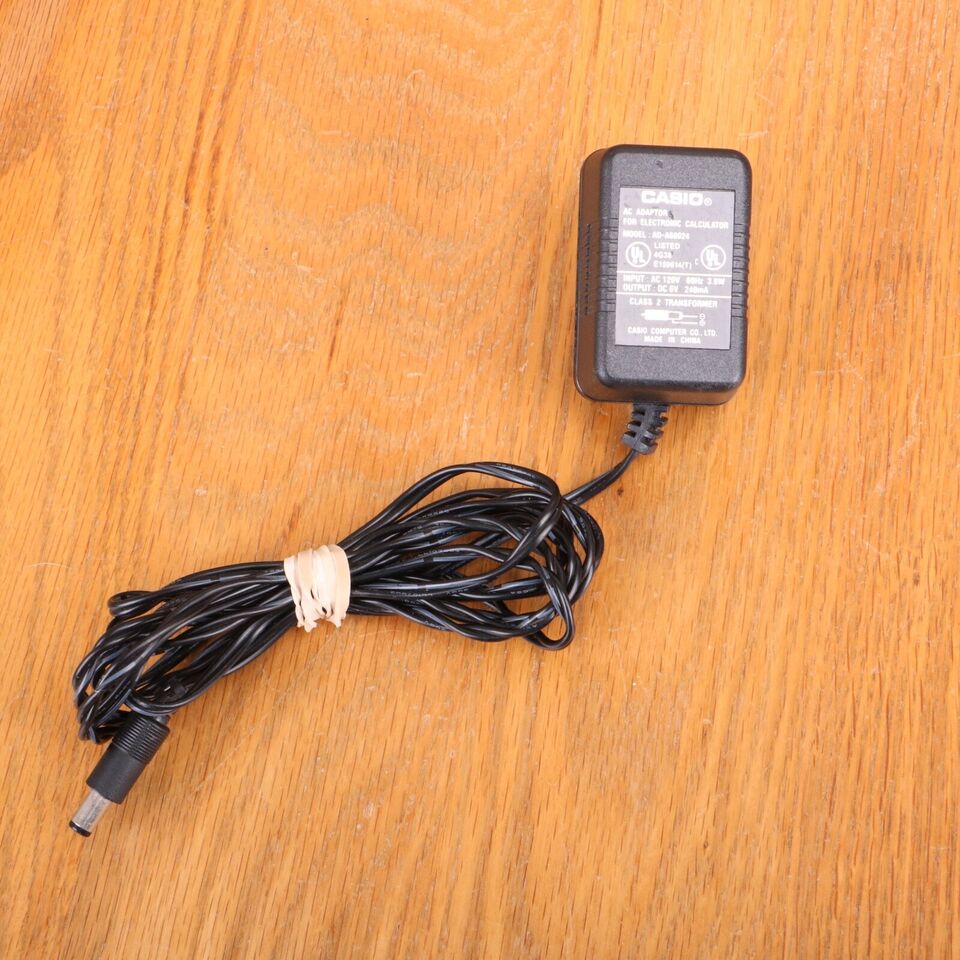 *Brand NEW*Casio 6V 240mA AC ADAPTER AD-A60024 Calculator Charger Power Cord Supply